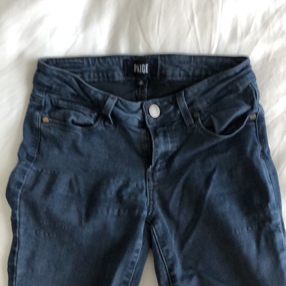 Paige Dark Wash Skinny Jeans (Black Tag) - Picture 5 of 6